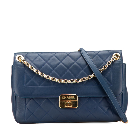 Pre-Loved Chanel Large Lambskin Chic With Me Flap - Picture 1 of 12